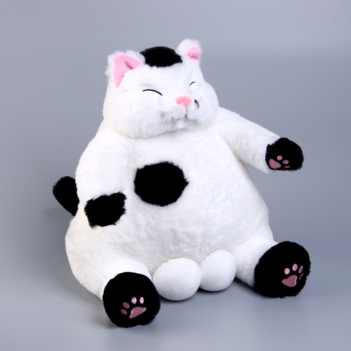

Мягкая игрушка «Кот», с чёрными лапками, 35 см, цвет белый