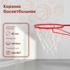 Корзина баскетбольная №7, d=450 мм, без сетки - Фото 1