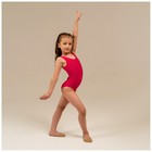 Купальник гимнастический Grace Dance, на широких бретелях, р. 28, цвет малина - Фото 2