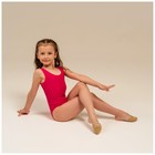Купальник гимнастический Grace Dance, на широких бретелях, р. 28, цвет малина - Фото 5