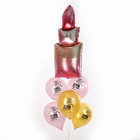 Набор шаров «Самой прекрасной», в наборе 6 шт. - фото 24426977