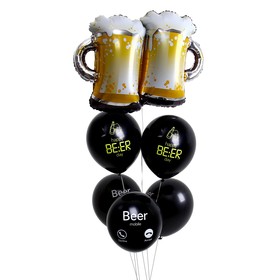 Набор воздушных шаров «Happy beer», 6 шт.