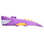 Мягкая игрушка-подушка «Крокодил», 90 см, цвет фиолетовый - фото 7046070