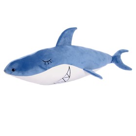 Мягкая игрушка-подушка «Акула», 80 см, цвет темно-синий