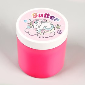 Слайм «Стекло», серия Butter, розовый цвет, 350 г