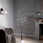 Светодиодное дерево «Серебристое» 1.5 м, 150 LED, постоянное свечение, 220 В, свечение белое - Фото 2