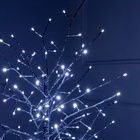 Светодиодное дерево 1.5 м, серебристое, 150LED, 220V, БЕЛЫЙ - фото 809707867