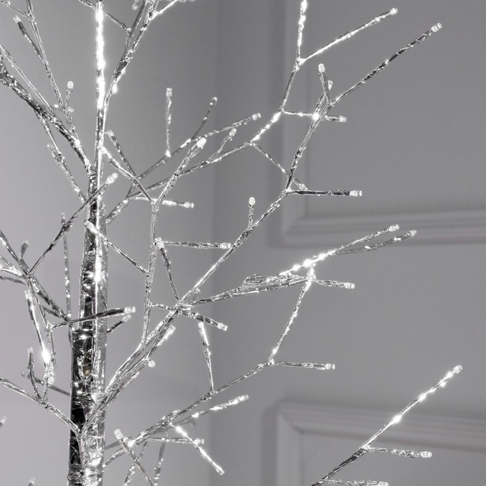 Светодиодное дерево «Серебристое» 1.8 м, 180 LED, постоянное свечение, 220 В, свечение белое - фото 1906283006