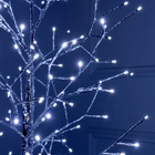 Светодиодное дерево «Серебристое» 1.8 м, 180 LED, постоянное свечение, 220 В, свечение белое - Фото 6