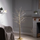 Светодиодное дерево «Золотистое» 1.5 м, 150 LED, постоянное свечение, 220 В, свечение тёплое белое - Фото 5