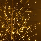 Светодиодное дерево «Золотистое» 1.5 м, 150 LED, постоянное свечение, 220 В, свечение тёплое белое - Фото 6