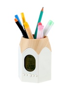 Часы-будильник электронные: органайзер, календарь, термометр, таймер, 8.7 х 7.7 х 10.7 см - фото 51802867