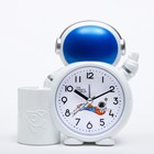 Часы - будильник настольные "Космонавт" с органайзером детские, 14 х 14.5 см, АА - Фото 2