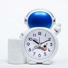 Часы - будильник настольные «Космонавт» с органайзером детские, 14×14.5 см, АА - Фото 2