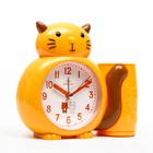 Часы - органайзер с будильником "Кот", дискретный ход, d-8 см, 15.8 х 13.5 см, АА - Фото 3