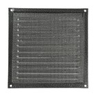 Решетка вентиляционная ZEIN Люкс РМ1919СР, 190 х 190 мм, с сеткой, металлическая, серебряная - фото 24125017