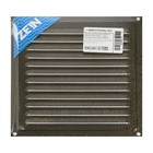 Решетка вентиляционная ZEIN Люкс РМ1919З, 190 х 190 мм, с сеткой, металлическая, золотая - фото 23226547