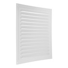 Решетка вентиляционная ZEIN Люкс РМ3030С, 300×300 мм, с сеткой, металлическая, серая - Фото 5