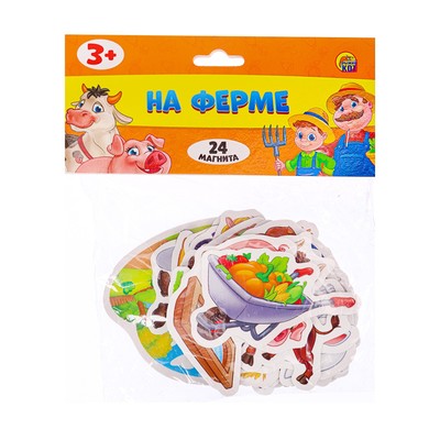 Игра на магнитах «Весёлое обучение. На ферме»
