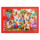 Пазл «Щенки корги в саду», 1000 элементов, 1000 элементов - фото 24125035