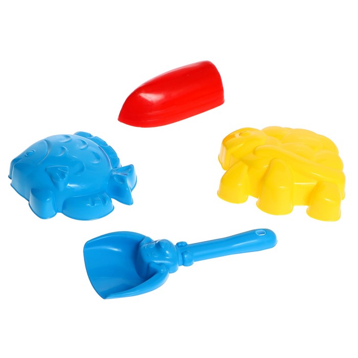 Песочный набор: самосвал «Ярослав», лопатка 13 см, формочки 3 шт. 63229