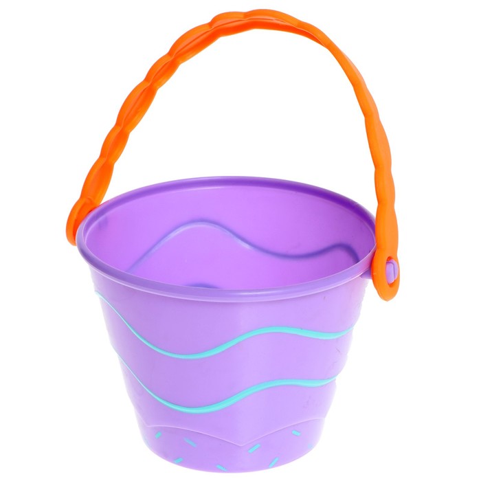 Песочный набор в сетке «Тортик» ведерки, свечки, лопатки, тарелочки, формочки, МИКС 63230