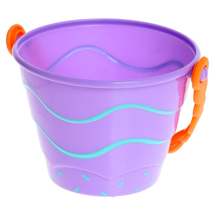 Песочный набор в сетке «Тортик» ведерки, свечки, лопатки, тарелочки, формочки, МИКС 63230