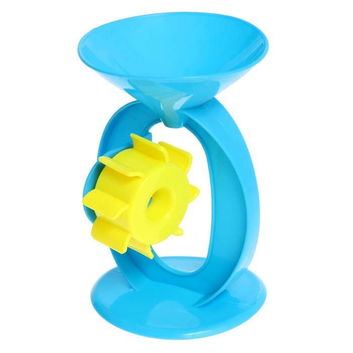 Песочный набор в сетке «Мельница-15»: 3 лопатки, грабли, лейка, формочки 3 шт., МИКС 63232