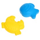 Песочный набор в сетке: ведёрко, лопатка, сито, кораблик, 2 формочки, МИКС - фото 24427009