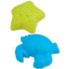 Песочный набор в сетке: ведёрко с крышкой, лейка, грабли, лопатка, формочки 2 шт., МИКС - фото 24247724