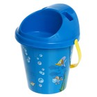 Песочный набор в сетке: ведёрко с крышкой, лейка, грабли, лопатка, формочки 2 шт., МИКС - фото 24247712