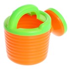 Песочный набор в сетке: ведёрко с крышкой, лейка, грабли, лопатка, формочки 2 шт., МИКС - фото 24247715