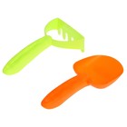 Песочный набор в сетке: ведёрко с крышкой, лейка, грабли, лопатка, формочки 2 шт., МИКС - фото 24247718