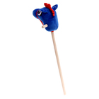 Мягкая игрушка «Конь-скакун», на палке, МИКС, цвет синий - Фото 3