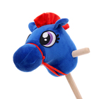 Мягкая игрушка «Конь-скакун», на палке, МИКС, цвет синий - Фото 4