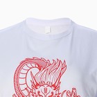Футболка мужская «Дракон», цвет белый/принт красный, размер 56 - Фото 7
