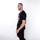 Футболка мужская «Дракон», цвет чёрный/принт белый, размер 58 - фото 24712906