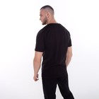 Футболка мужская «Дракон», цвет чёрный/принт белый, размер 58 - фото 24712907