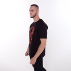 Футболка мужская «Дракон», цвет чёрный/принт красный, размер 60 9629646