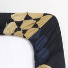 Простыня на резинке Этель "Золотые соты" 180х200 + 25 см, 100% хлопок - фото 53476394