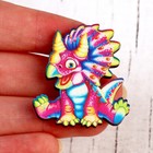 Деревянный значок «Трицератопс» - Фото 2