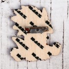 Деревянный значок «Трицератопс» - Фото 4