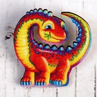 Деревянный значок «Диплодок» - Фото 1