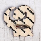 Деревянный значок «Диплодок» - Фото 4