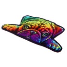 Деревянный пазл с двухслойной крышкой «Мопс» М - фото 24509261