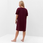 Платье домашнее женское, цвет бордовый, размер 44 - Фото 4