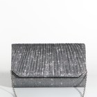 Сумка-клатч на магните, цвет серый - фото 1690219