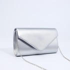 Сумка-клатч на магните, цвет серебряный - фото 22257311