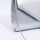 Сумка-клатч на магните, цвет серебряный - фото 22257312
