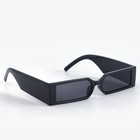 Очки солнцезащитные женские «OneSun. Прямоугольные», uv 400, линза 2.4×5.3 см, чёрный, серый - Фото 3